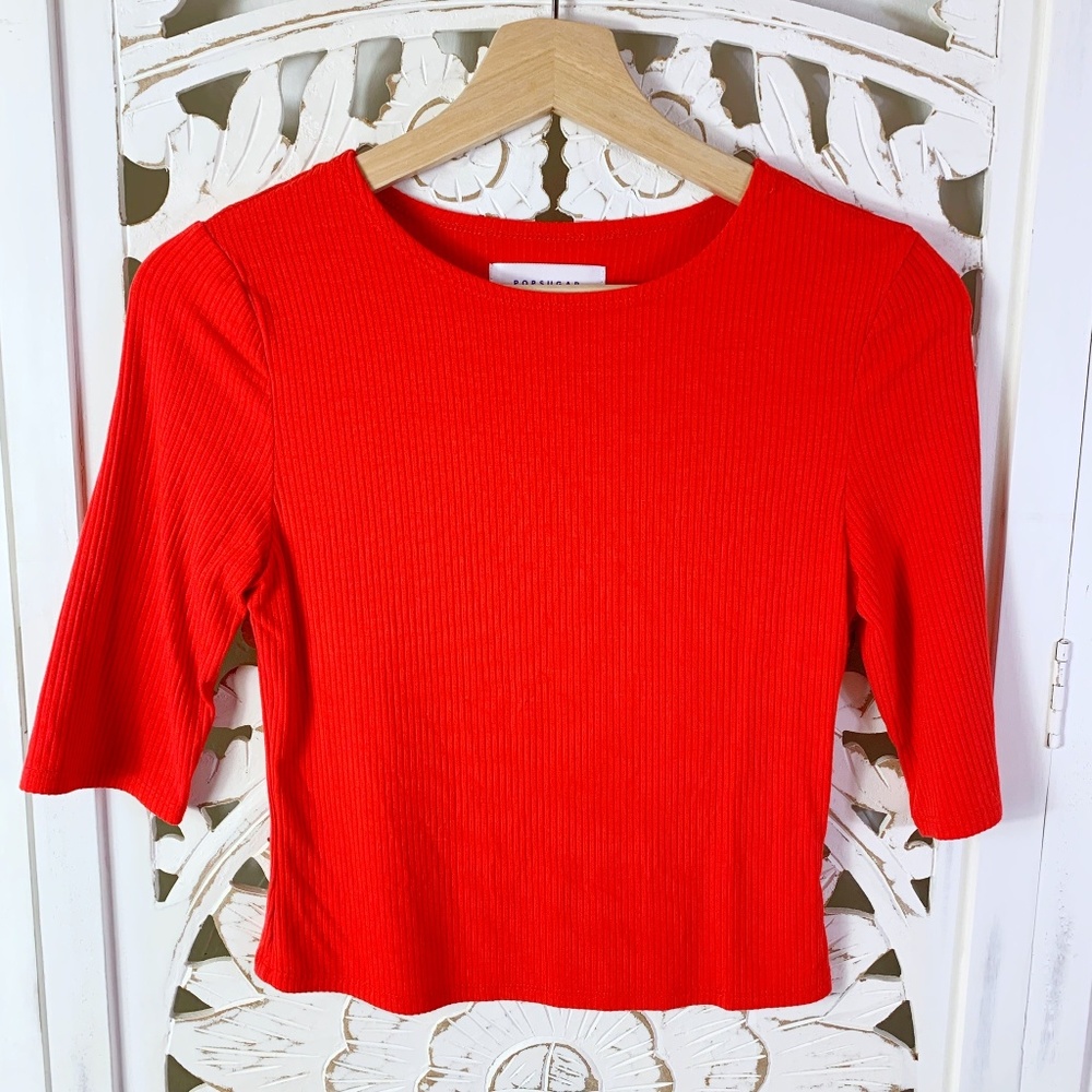 Popsugar High Risk Red Crop Top